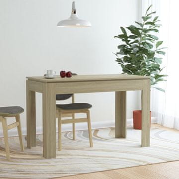 Vidaxl Blagovaonski stol Sonoma hrast 120x60x76 cm iverica