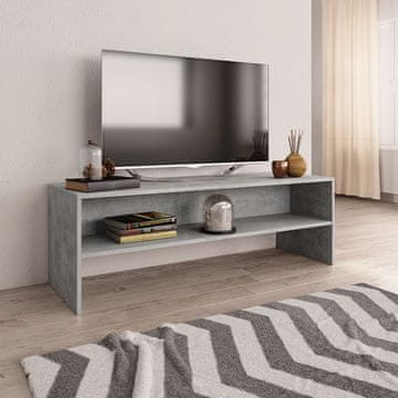 Vidaxl TV ormarić boje betona i sive boje 120 x 40 x 40 cm iverica
