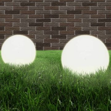 Vidaxl LED vanjske svjetiljke, 2 kom, kugle 40 cm, PMMA