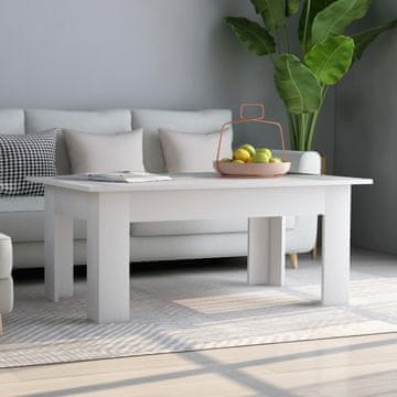 Vidaxl Klub stolić, bijeli, 100x60x42 cm, materijal na bazi drva