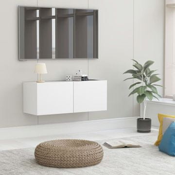 Vidaxl TV ormarić, bijeli, 80x30x30 cm, materijal na bazi drva