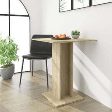 Vidaxl Bistro stol, Sonoma hrast, 60x60x75 cm, iverica