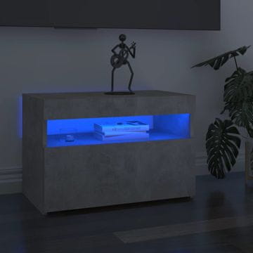 Vidaxl TV ormarići s LED rasvjetom, 2 kom, betonsko sivi, 60x35x40 cm