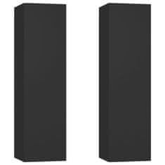 Vidaxl TV ormarići 2 kom crni 30,5 x 30 x 110 cm konstruirano drvo