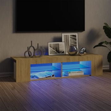 Vidaxl TV ormarić s LED rasvjetom, Sonoma hrast, 135x39x30 cm
