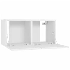 Vidaxl Zidni TV ormarići 2 kom, bijeli, 60x30x30 cm