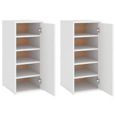 Vidaxl Ormarići za cipele 2 kom bijeli 32 x 35 x 70 cm od iverice
