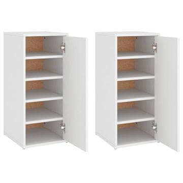 Vidaxl Ormarići za cipele 2 kom bijeli 32 x 35 x 70 cm od iverice