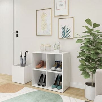 Vidaxl Ormarić za cipele Bijeli 105x35,5x70 cm Materijal na bazi drveta