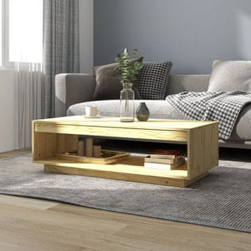 Vidaxl Klub stolić, 110x50x33,5 cm, Masivno borovo drvo