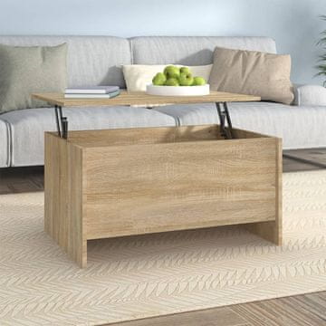 Vidaxl Klub stolić, hrast Sonoma, 80x55,5x41,5 cm