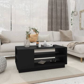 Vidaxl Klub stolić, crni, 102x55x43 cm, materijal na bazi drva