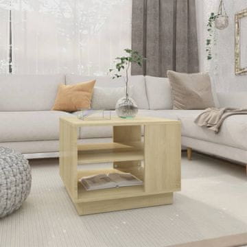 Vidaxl Klub stolić, hrast sonoma, 55x55x43 cm, materijal na bazi drva