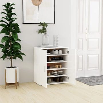 Vidaxl Ormarić za cipele Bijeli 60x35x70 cm Materijal na bazi drveta
