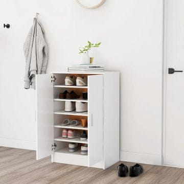 Vidaxl Ormarić za cipele Bijeli 60x35x92 cm Materijal na bazi drveta