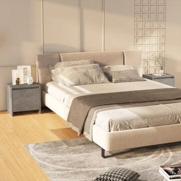 Vidaxl Noćni ormarići, set od 2, betonsko siva, 45x34x44,5 cm