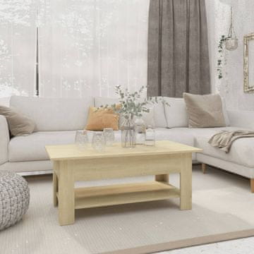Vidaxl Klub stolić, hrast sonoma, 102x55x42, materijal na bazi drva