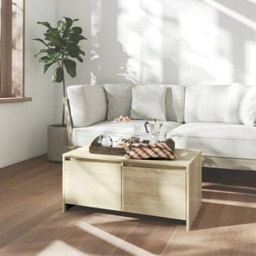 Vidaxl Klub stolić, Sonoma hrast 90x50x41,5 cm, Materijal na bazi drva