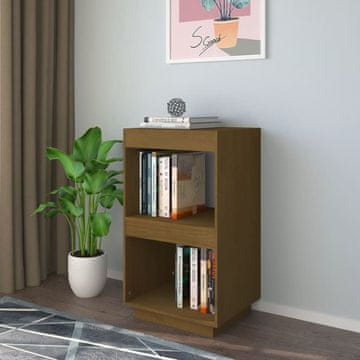 Vidaxl Biblioteka boje meda 40x35x71 cm borovina