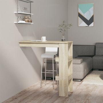 Vidaxl Barski stol, Sonoma, 102x45x103,5 cm, Materijal na bazi drva