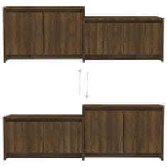 Vidaxl TV ormarić smeđa boja hrasta 146,5x35x50 cm konstruirano drvo