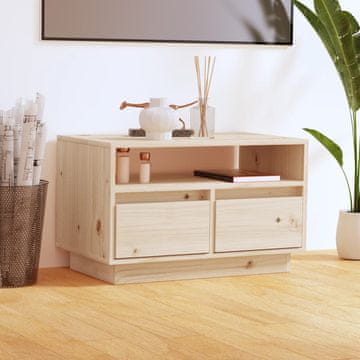 Vidaxl TV ormarić 60x35x37 cm masivni borov drvo