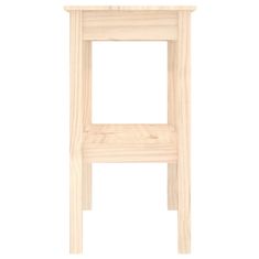 Vidaxl Konzolni stol crni 80 x 40 x 75 cm od masivne borovine