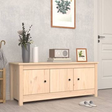 Vidaxl Ormarić za cipele 110x38x45,5 cm Masivni borov drvo