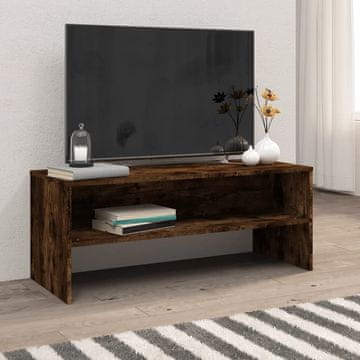 Vidaxl TV stalak dimljeni hrast 100x40x40 cm
