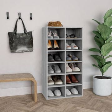 Vidaxl Ormarić za cipele, sivi hrast sonoma, 54x34x100,5 cm