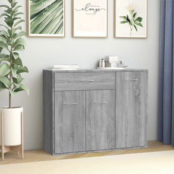 Vidaxl Ormarić, sivi hrast sonoma, 88x30x70 cm, materijal na bazi drva