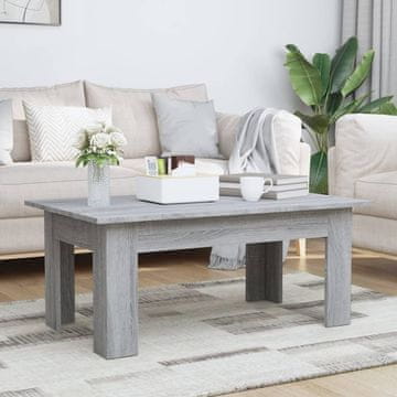 Vidaxl Klub stolić, sivi hrast sonoma, 100x60x42 cm