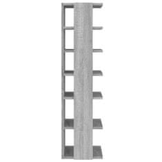 Vidaxl Stalak za cipele siva boja hrasta sonome 27,5x27x102 cm drveni