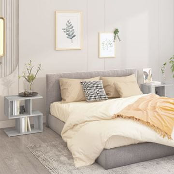 Vidaxl Noćni ormarići, set od 2, sivi hrast Sonoma, 50x30x51,5 cm
