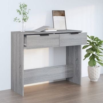 Vidaxl Konzolni stolić, sivi hrast sonoma, 90x36x75 cm