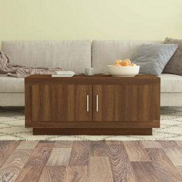 Vidaxl Klub stolić smeđi hrast 102x50x45 cm Materijal na bazi drva