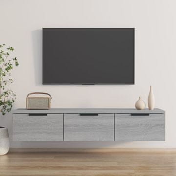 Vidaxl Zidni ormarić sivi sonoma hrast 102x30x20 cm