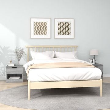 Vidaxl Noćni ormarići, set od 2, sivi hrast sonoma, materijal na bazi drva