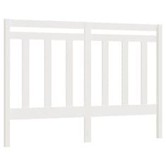 Vidaxl Uzglavlje za krevet bijelo 166 x 4 x 100 cm od masivne borovine