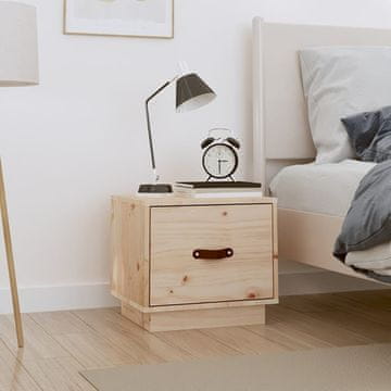 Vidaxl Noćni ormarić 40x34x35 cm Masivni borov drvo