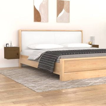 Vidaxl Zidni ormarići, 2 kom, medeno smeđa, 31,5 x 30 x 30 cm, masivni bor