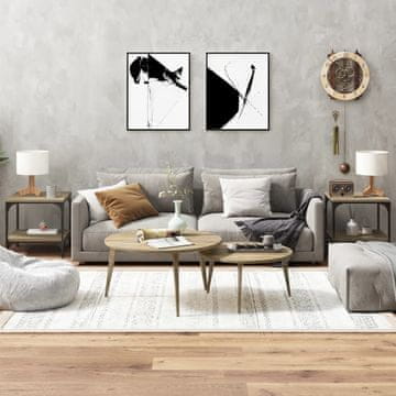 Vidaxl Pomoćni stolići, set od 2, hrast Sonoma, 40x40x40 cm