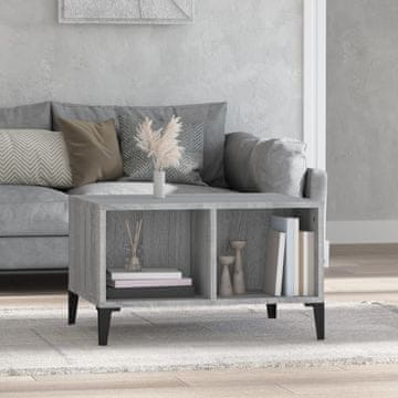 Vidaxl Klub stolić, sivi hrast sonoma, 60x50x36,5 cm, baza drva
