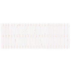 Vidaxl Zidno uzglavlje bijelo 159,5x3x60 cm od masivne borovine