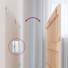 Vidaxl Zidno uzglavlje 140x3x60 cm od masivne borovine