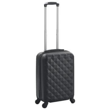 Vidaxl Tvrda torba, crna, ABS
