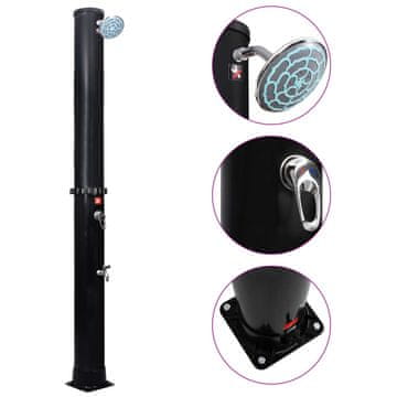 Vidaxl Vanjski solarni tuš s glavom za tuš i slavinom 40 L