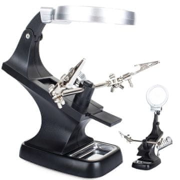 Verkgroup 10 LED povećala za lemljenje - treća ruka i USB držač