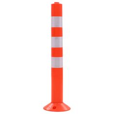 Vidaxl Cestovni stupovi za kontrolu prometa 2 kom plastični 75 cm