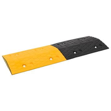 Vidaxl Ležeći policajci žuto/crni 97x32,5x4 cm gumeni